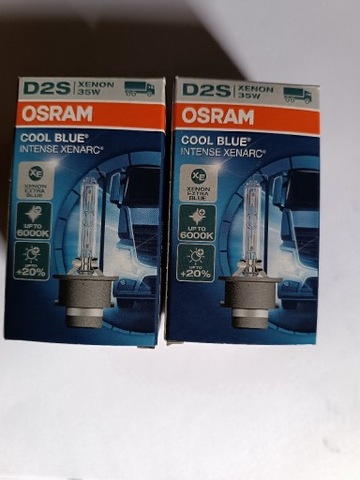 2 PCS. LAMPS OSRAM XENON D2S COOL BLUE  