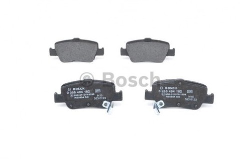 КОЛОДКИ ДИСКОВЫЕ ТОРМОЗНОЕ BOSCH 0 986 494 182 AURIS COROLLA фото