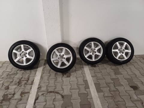 4X ДИСКИ АЛЮМІНІЄВІ ALUДИСКИ 16 AUDI ШИНИ 205/55/R16 WIELOSEZON 4823 7,5MM 