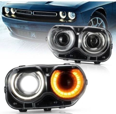 НОВЕ ФАРИ LED (СВІТЛОДІОД) VLAND CHALLENGER 15-23 ASYMETRIA + ЛАМПОЧКИ 
