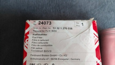ФІЛЬТР ПАЛИВА FEBI BILSTEIN 24073 BMW 13 32 1 270 038 НОВИЙ 