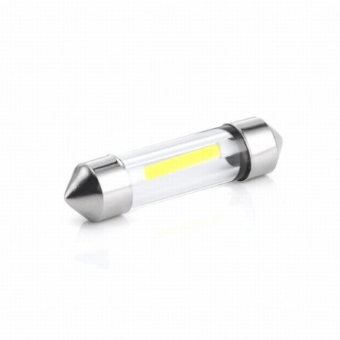 ЛАМПОЧКА АВТОМОБІЛЬНА LED (СВІТЛОДІОД) C5W C10W COB (RURKA) БІЛА 