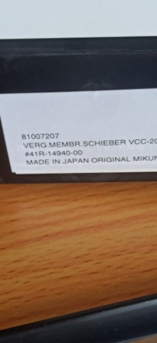МЕМБРАНА ДРОСЕЛЬНОЇ ЗАСЛІНКИ КАРБЮРАТОРА MIKUNI VCC-207 – ОРИГІНАЛ JAPAN, НОВА VIRAGO 