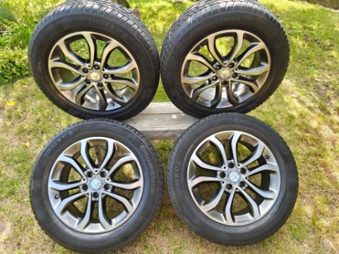 КОЛЕСА MERCEDES - BENZ; ДИСКИ АЛЮМИНИЕВЫЕ 7JX17H2ET48,5; ШИНЫ ЗИМА 215/60R17 