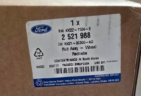 ПІДШИПНИК СТУПИЦЕЮ FORD TRANSIT CUSTOM 2521988 