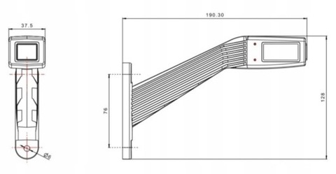 ФАРА ГАБАРИТНАЯ FT 145 L LED (СВЕТОДИОД )