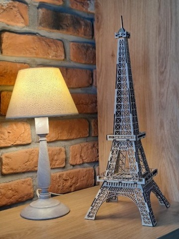 WIEŻA EIFFLA 47cm 3D DO SKŁADANIA Z DREWNIANYCH PUZZLI