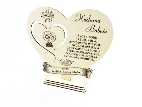Prezent statuetka Dzień Babci / Dziadka GRAWER