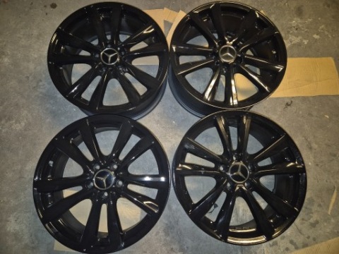 ТИТАНОВІ ДИСКИ MERCEDES R18 ОРИГІНАЛ ЧОРНИЙ 5X112 ET52 A2464010600 