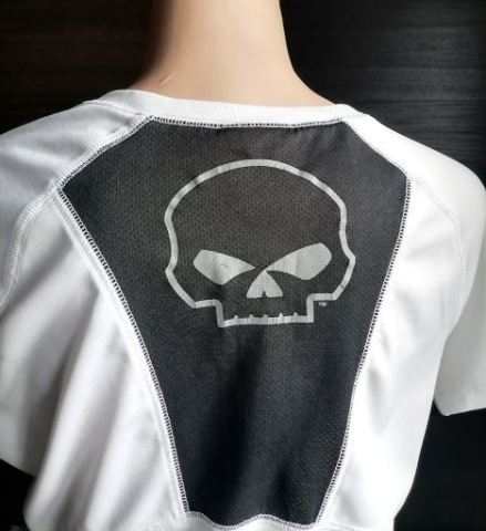CZARNO-BIALA BLOUSE HARLEY DAVIDSON - ROZM. M 