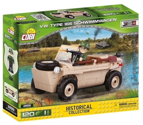 COBI SMALL ARMY 2188 VW ТИП 166 SCHWIMMWAGEN UNIKAT 