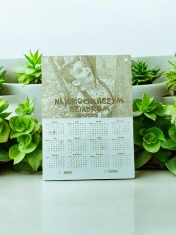 Kalendarz ze zdjęciem personalizowany Grawer Dzień Babci Dziadka