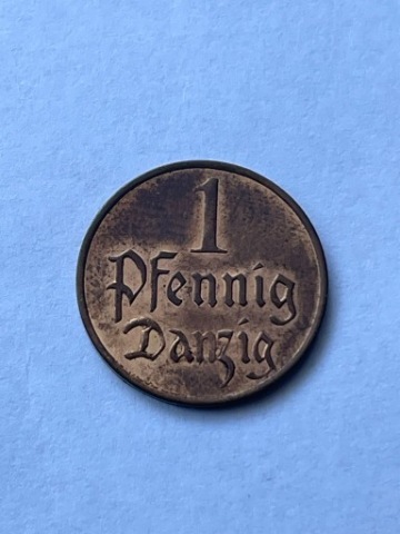 ВІЛЬНЕ MIASTO GDANSK 1 PFENNIG 1926 РІК СТАН 