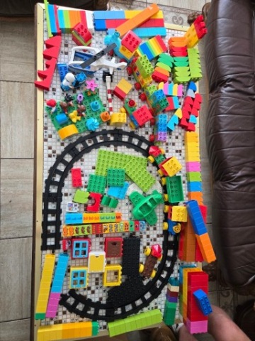 Lego Duplo pociąg ciuchcia mega duży zestaw prawie 400 klocków  + Gratis
