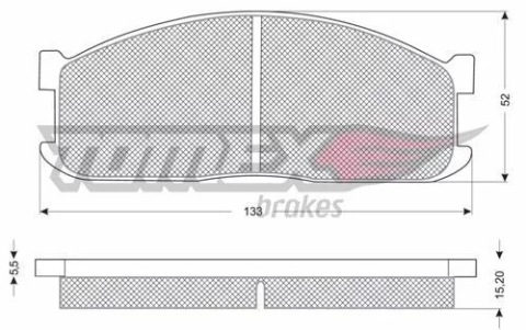 КОЛОДКИ ГАЛЬМ. MAZDA E TX 11-16 KIA K2700 