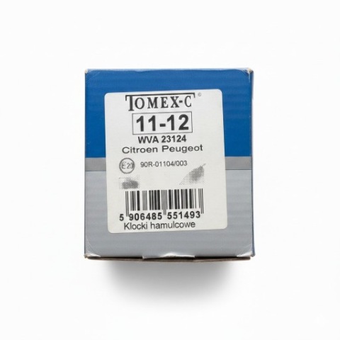 TOMEX КОЛОДКИ ГАЛЬМІВНЕ 11-12 WVA 23124 CITROEN PEUGEOT 