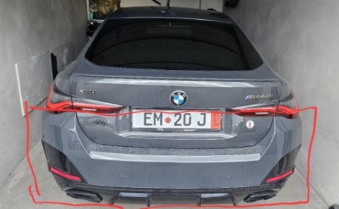 BMW G26 GRAN КУПЕ M440I DRAVIT GREY C36 БАМПЕР ЗАДНИЙ КОМПЛЕКТНЫЙ W ЦВЕТ 