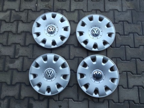 VOLKSWAGEN КОВПАК КОВПАКИ КОМПЛЕКТ 15 ДЮЙМИ 1T0601147 ОРИГІНАЛ 