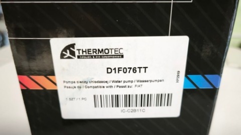 НАСОС ВОДИ THERMOTEC D1F076TT FIAT ALFA ROMEO ABARTH 1.1-1.4 