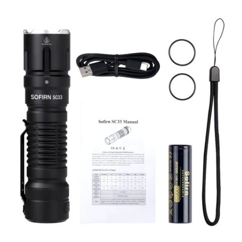 ЛІХТАРИК TAKTYCZNA EDC SOFIRN SC33 5200LM + АКУМУЛЯТОР 