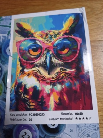 Malowanie po numerach 40x50 na ramie