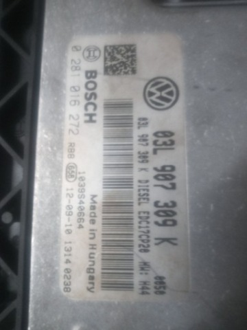 БЛОК КЕРУВАННЯ ДВИГУНА VW T5 2.0TDI 03L907309K 