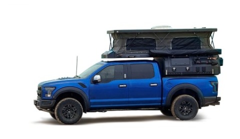 НОВАЯ НАКЛАДКА КАМПЕР KAPSULA NA PICKUPA (FORD F-150, TOYOTA TUNDRA) OD REKI 