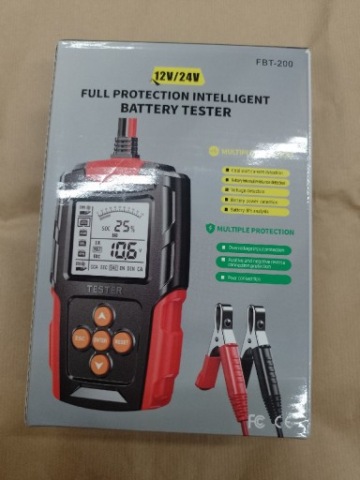 ТЕСТЕР DO AKUMULATOROW БАТАРЕЇ 12V 24V ЦИФРОВИЙ FOXSUR FBT200 3AH - 200 