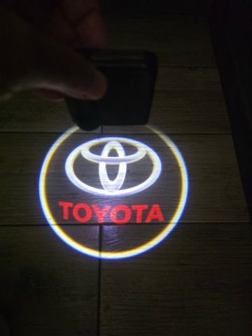 2X LED (СВІТЛОДІОД) ЛОГОТИП ПРОЖЕКТОР БЕЗПРОВІДНИЙ TOYOTA 