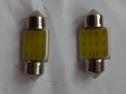 ЛАМПОЧКИ LED (СВІТЛОДІОД) C10W, C5W - 2 SZT. - NOWE! 