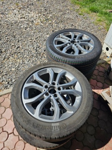 ДИСКИ 17 MERCEDES C W205 5X112 ШИНИ 225/50R17 CONTINENTAL 