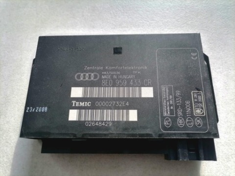 8E0959433CR МОДУЛЬ КОМФОРТУ AUDI A4 B6/7 
