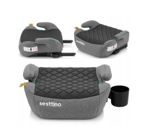 ПІДСТАВКА DO СИДІННЯ АВТОМОБІЛЬНОГО SESTTINO XBOOSTER СІРИЙ КОЛІР ISOFIX 15-36 KG 