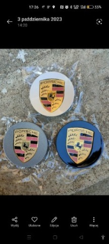 NOWE! КОВПАЧКИ PORSCHE 76MM/59MM CAYENNE PANAMERA 911 MACAN TAYCAN 