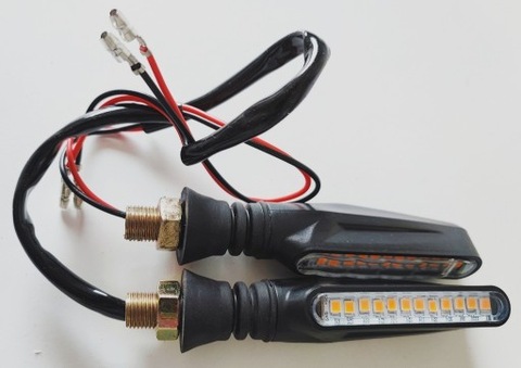 LUCES DIRECCIONALES DIODO LUMINOSO LED ZOLTE PAR MOTOCICLETA ROWER TORPEDA 12V  