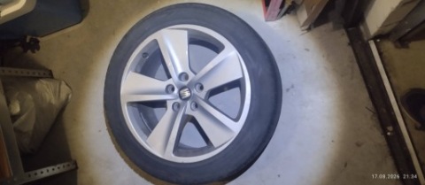 КОМПЛЕКТ ДИСКІВ КОЛЕСА 4 ДИСКИ 5X112 Z ШИНАМИ SEAT LEON ОРИГІНАЛ 225/55/R17 