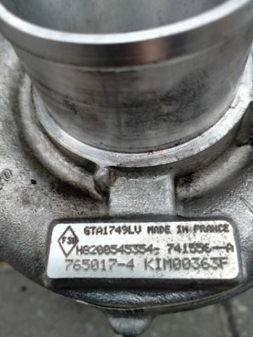 TUROSPREZARKA ТУРБІНА RENAULT 2.0 DCI H8200545354 