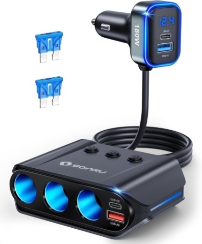 SONRU 7W1 ADAPTER, ЗАРЯДНОЕ АВТОМОБИЛЬНАЯ DO 180W 