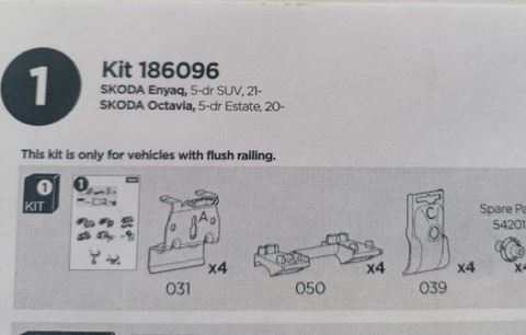 Kit 6096 Thule Skoda Octavia Enyaq 