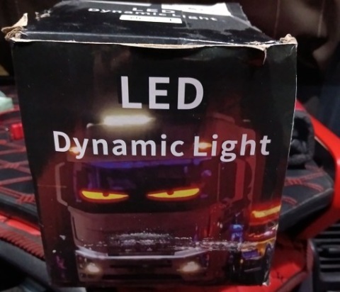 DIABELSKIE ОЧІ LED (СВІТЛОДІОД) ВЕЛИКЕ 200CM X 16.6CM СУПЕР EFEKT ПУЛЬТ TIR 