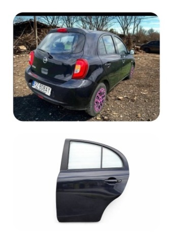 ДВЕРІ NISSAN MICRA K13 ХОРОШИЙ СТАН ПРАВЕ ЛІВЕ КОМПЛЕКТНИЙ B20 BLUISH ЧОРНИЙ 2013-2016 