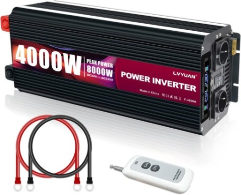ПРЕОБРАЗОВАТЕЛЬ НАПРЯЖЕНИЯ LVYUAN 24V / 230V 4000W/8000W 