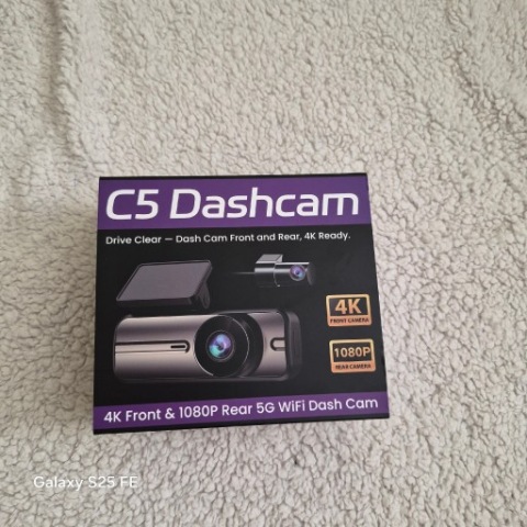 ВІДЕОРЕЄСТРАТОР C5 DASHCAM 4K WIFI 5G ПЕРІД ЗАД + КАРТА 64GB НОВИЙ 