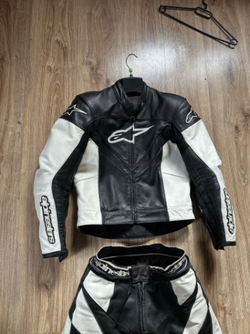 КОМБІНЕЗОН МОТОЦИКЛЕТНИЙ ДВОХМАСОВИЙ CZESCIOWY ШКІРЯНИЙ ALPINESTARS 