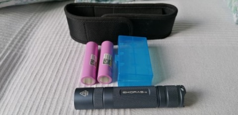ФОНАРИК EKORAS (CONVOY) C2 ДИОДОМ SST40 5000K 1800LM +АКУ 2X 3500MAH +KABURA 