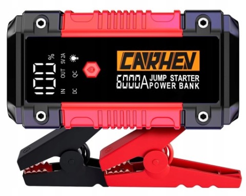 CARHEV POWERBANK 6000A ПУСК 12V 10L БЕНЗИН ДИЗЕЛЬ LED (СВІТЛОДІОД) ЛІХТАРИК 