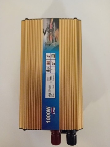 ПЕРЕТВОРЮВАЧ АВТОМОБІЛЬНА 12V 230V 1000W USB 
