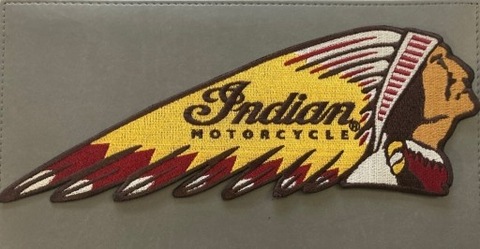 INDIAN MOTOCYKLE LOGOTIPO NASZYWKA HAFT- GRANDE  