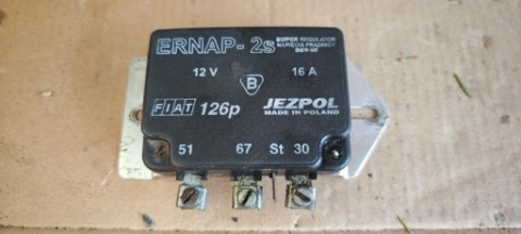 FIAT 126P РЕГУЛЯТОР НАПРУГИ PRADNICY JEZPOL ERNAP-2S (12V, 16A) 