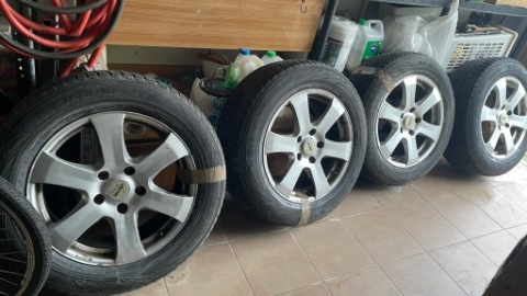 КОЛЕСА AUDI Q7 ДИСКИ 18 ДЮЙМИ 5X130 ШИНИ ЗИМОВІ NOKIAN 235/60/18 